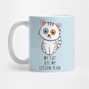 My Cat Ate My Lesson Plan Mug